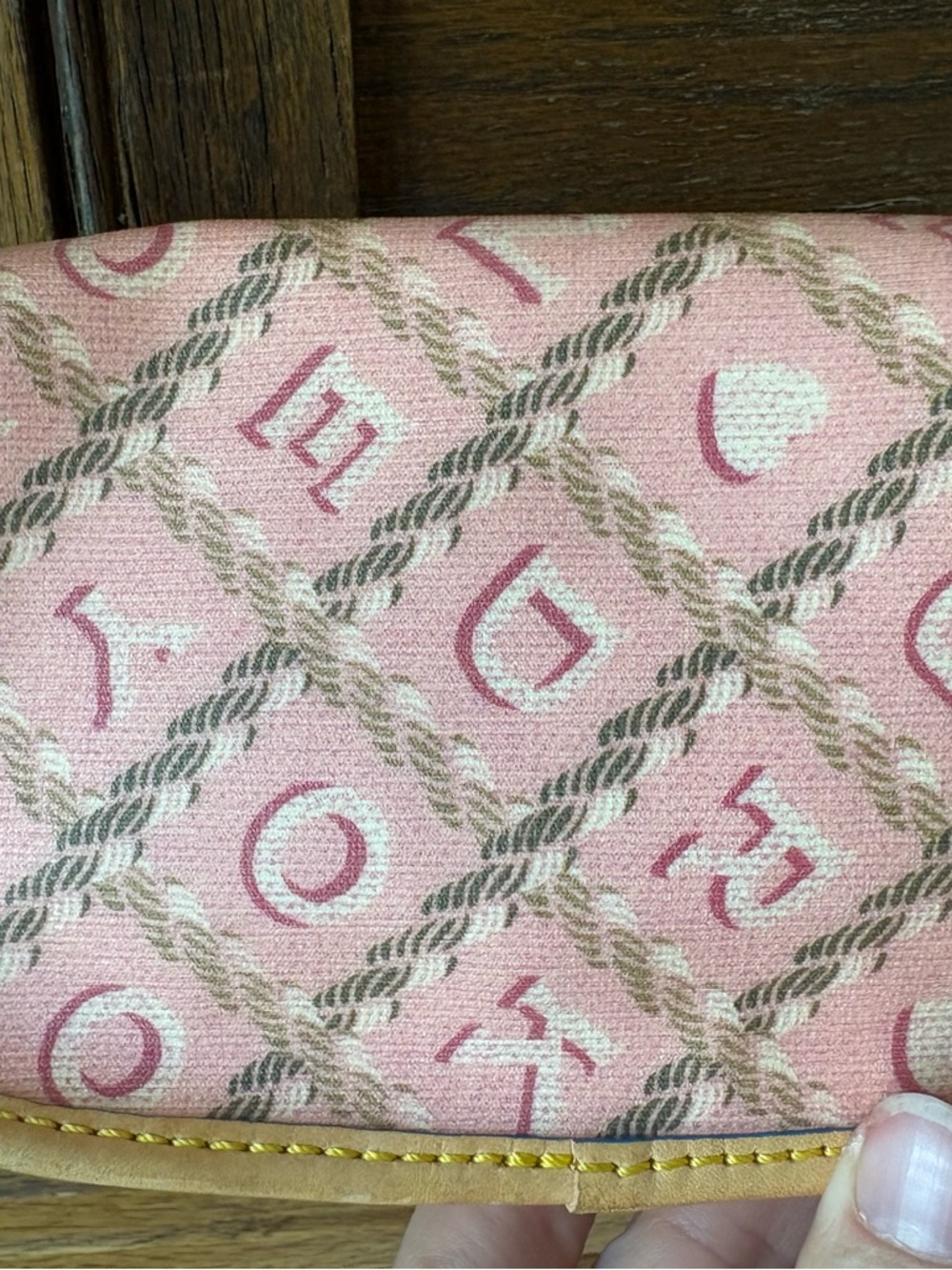 Dooney & Bourke Wristlet / Key Pouch Charm– Pink DB Logo – Y2K - Picture 4 of 10